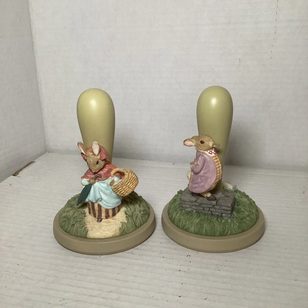 Vintage 1997 Beatrix Potter Cookie Stamps Mrs Rabbit Benjamin Bunny Set of 2